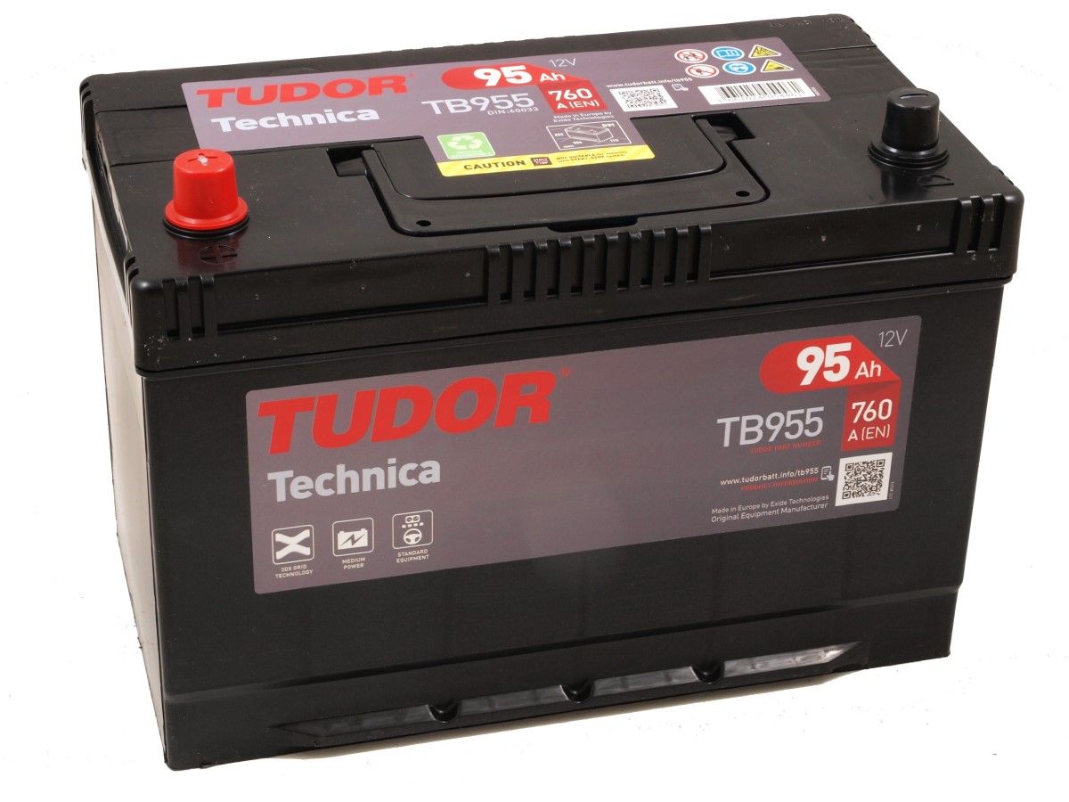 TUDOR TECHNICA TB955 12V 95Ah JIS 760A(EN) 306x173x222 1/1 EAN3661024054460